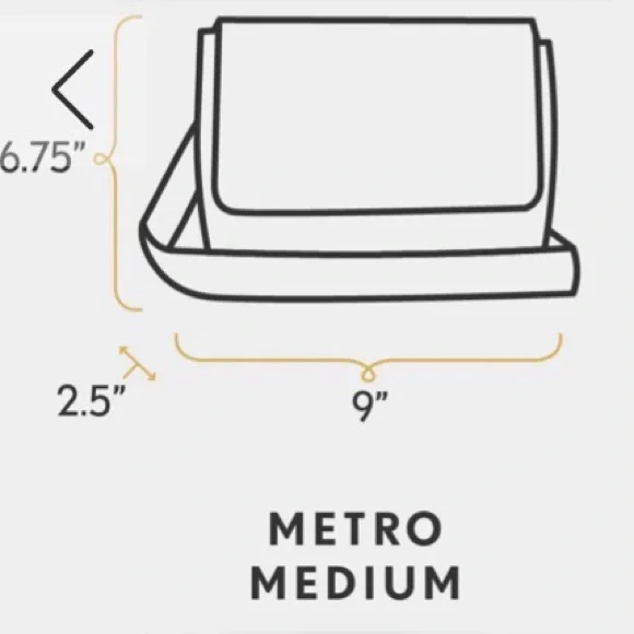 Portland Leather Classic METRO CROSSBODY & Sidekick Makeup Pouch in Coldbrew - Picture 5 of 9